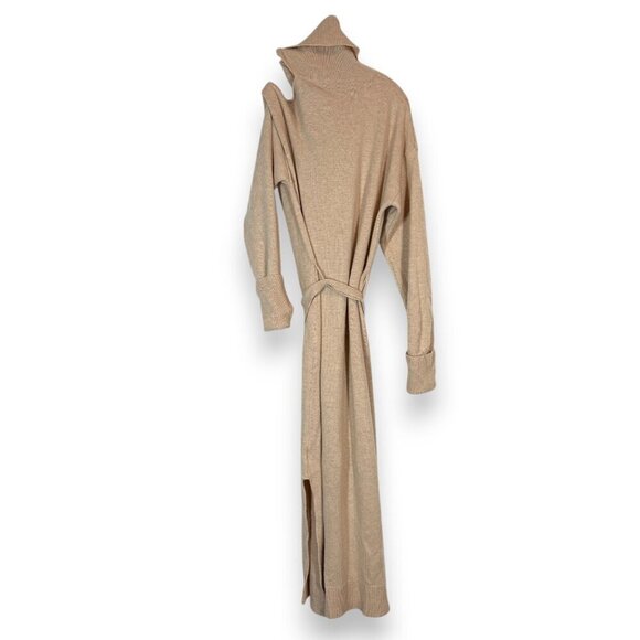 Paige Midi Sweater Dress Knit Wool Blend Turtleneck Small - Picture 4 of 11